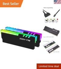 Addressable ARGB DDR Memory Cooler - Stylish RGB Heatsink for All Configurations