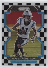 2021 Panini Prizm Black & White Checker Prizm Robby Anderson #312 x5u