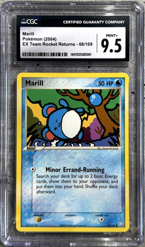 Marill graded CGC 9.5 for sale on eBay