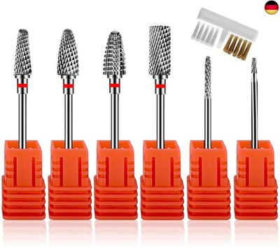 7 Stück Nagelfräser Bits,Nagelfräser Aufsätze,Nail Drill Bits Profi Nagelbohrer 