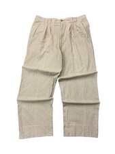 BALENCIAGA SPORTS Vintage Slacks Pants Baggy Cotton Plain Beige Men's size 36