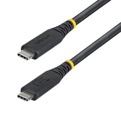 StarTech CC18IN40GUSB4TP 1.5ft USB4 Cable 40Gbps 240W Black