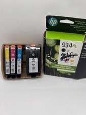 Genuine HP 934XL 935 Ink Cartridge 4 Pack Black Cyan Magenta Yellow OEM Exp 2025