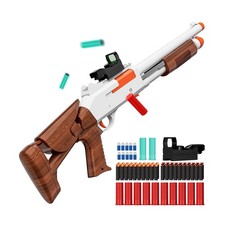 Toy Gun Models Foam Blasters 33-Inch Soft Bullet Shotgun,Empty Shell Ejecti...