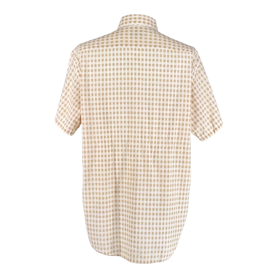 Camisa Italiana Versace Clásica V2 Vintage LUJO TRANQUILO Hombre 46/18.5 Beige  Foto 2 de 4