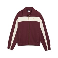 PUMA T7 Relaxed Full Zip Track Jacket Womens Size S Casual Athletic Outerwear 6
