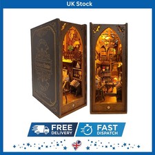 Personalized DIY Book Nook Set with Sensor Light - Ideal Gift for Readers