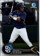 2016 Bowman #BCP20 Ruddy Giron Chrome Prospects