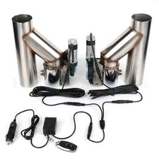2Pcs 3" Electric Exhaust Valve + 1Pcs CONTROLLER KIT