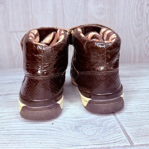Rare scarpe sneakers Coach vintage nere Nanette scarpe da tennis alte 8 trapuntate - Foto 7 di 10