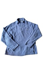 Vintage Adidas 1/4 Zip Fleece Sweatshirt Women's Uk16 Blue 2002 Release