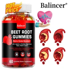 Sugar-Free Nitric Oxide Beetroot Gummies - Maintain Normal Blood Pressure