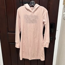 Calvin Klein Light Pink Hooded Dress S