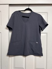FIGS Casma Scrub Top Women's Size M Gray