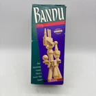 VINTAGE Bandu 99% COMPLETE Milton Bradley 1991 Wooden Pieces Tower Building Game
