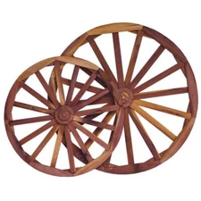 WAGON WHEEL - Solid Red Cedar 24" and 36" Decor Wheels
