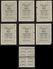 KULMBACH 1000 marek 6x akcje Mühlennvereinigung Kulmbach listopad 1923 ( 42