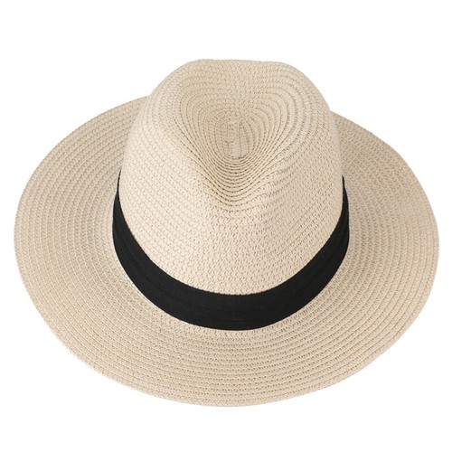 Panama Hat, Fedora Flat Brim 