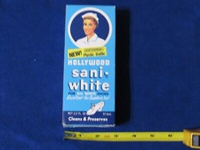 Sealed Original Hollywood Sani-White Vintage Shoe Cleaner 3.3 fl oz NIB