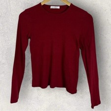 Rivamonti by Brunello Cuninelli Red Sweater Top Crew Neck Womens Size Medium M