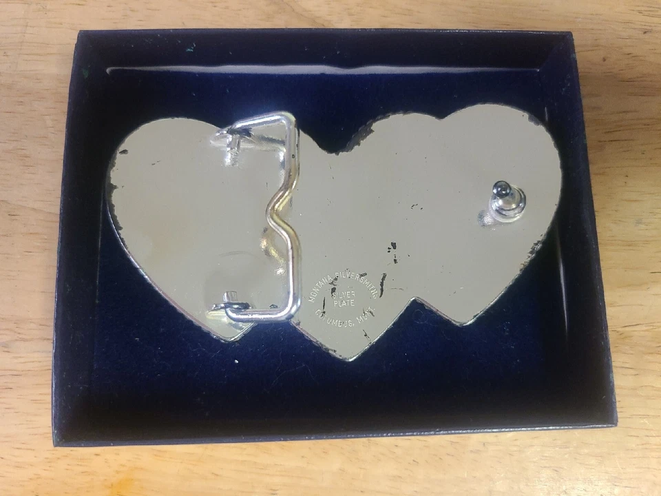 Montana Silversmiths D Inicial Plata Grabada Borde Dorado Hebilla de Cinturón Occidental Foto 3 de 3