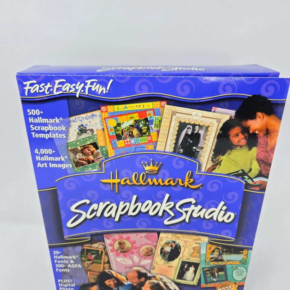 Hallmark Scrapbook Studio 2001 Windows 95 98 XP Sealed CD-ROM Original Box - Image 2 of 4