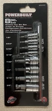Powerbuilt 8 Piece SAE Wobble Hex Bit Socket Set  - 642402