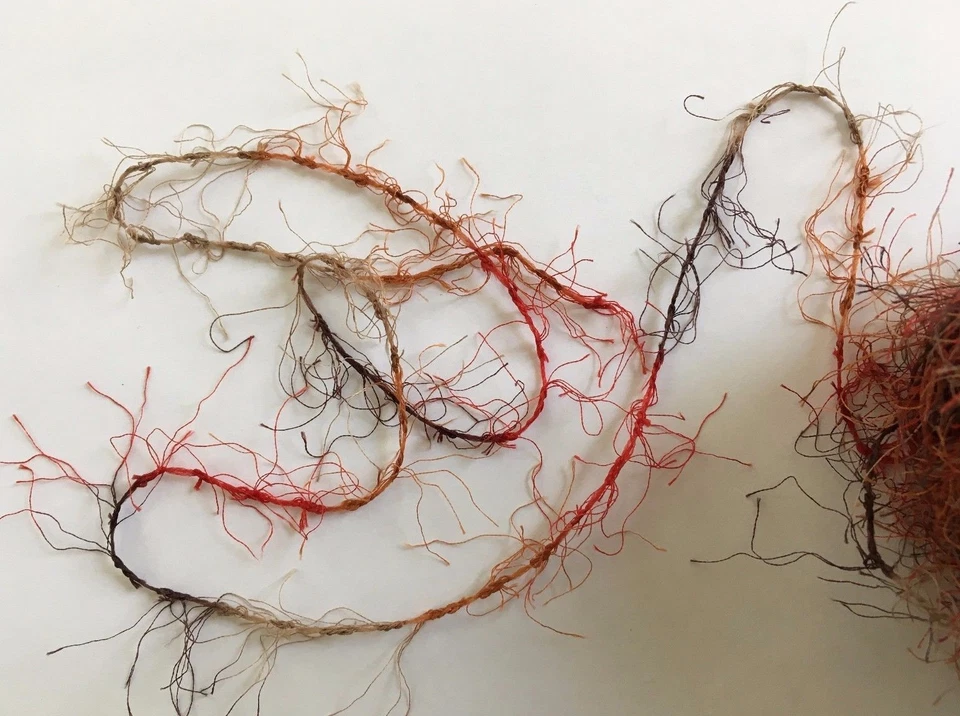 Crystal Palace Fizz Eyelash Yarn #7124 Brickyard - Red Copper Taupe Black 50g - Image 3 of 3