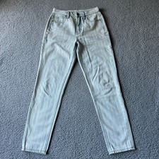 NEW American Eagle Outfitters Jeans Womens 0R Acid Wash Striped Mom Jean