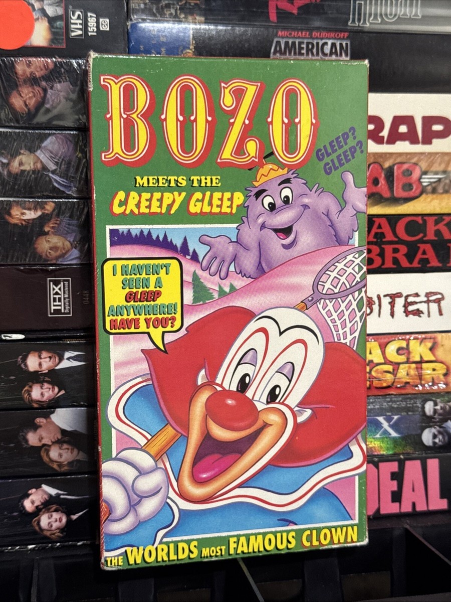 Bozo the Clown Meets The Creepy Gleep VHS RARE 1991 Children's Not