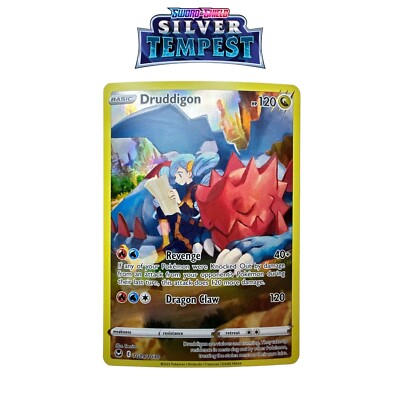 Druddigon TG09/TG30 NM Pokémon Silver Tempest Trainer Gallery TG09 Full Art