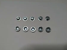 Axle Caps Push On Cap Nuts 3/8 Size Wheel Retainers 10 piece pack