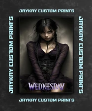 Wednesday Jenna Ortega Addams The Addams Family Poster Print - No Frame