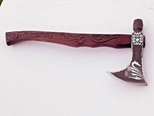 MDM Light Bartaxt - Handgraviert Arbeiten am Beilbeilgriff / VIKING STYLE