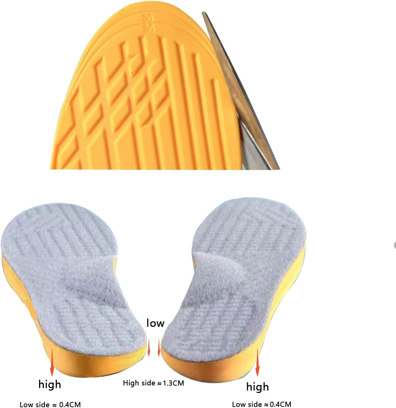 Supination Insoles for over Supination & High Arch Support Orthotic