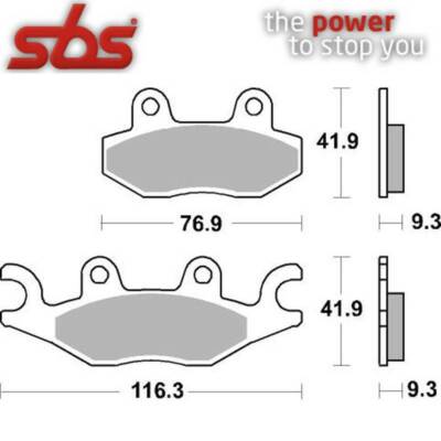 PAIR 210MS 210MS TGB 250 X MOTION LC 4T 2008-2015 BRAKE PADS