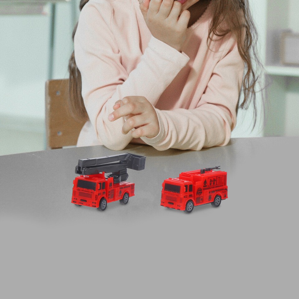 4pcs Fire Fighting Truck Emergency Vehicle Fire Truck Model Toy Kids
