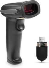 2.4G Wireless  USB Wired Handheld Visible laser Barcode Bar Code Scanner Reader
