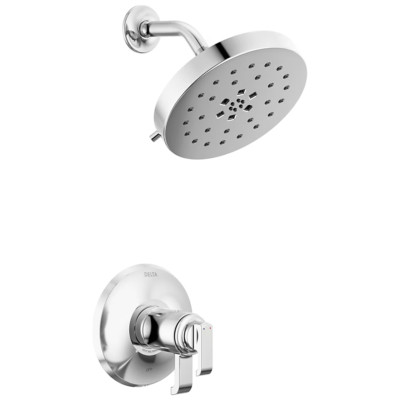 Tetra Lumicoat Chrome 2-handle Multi-function Round Shower Faucet and Head