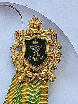 (46) Vintage Original EHM 114 Reservist Badges Constance on Ribbon