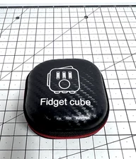 Hyperdictive Fidget Cube and Case 6 Side Stress Relief Cube