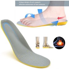 MEMORY FOAM ORTHOPAEDIC SHOE PADS TRAINER FOOT FEET COMFORT SOFT INSOLES UNISEX