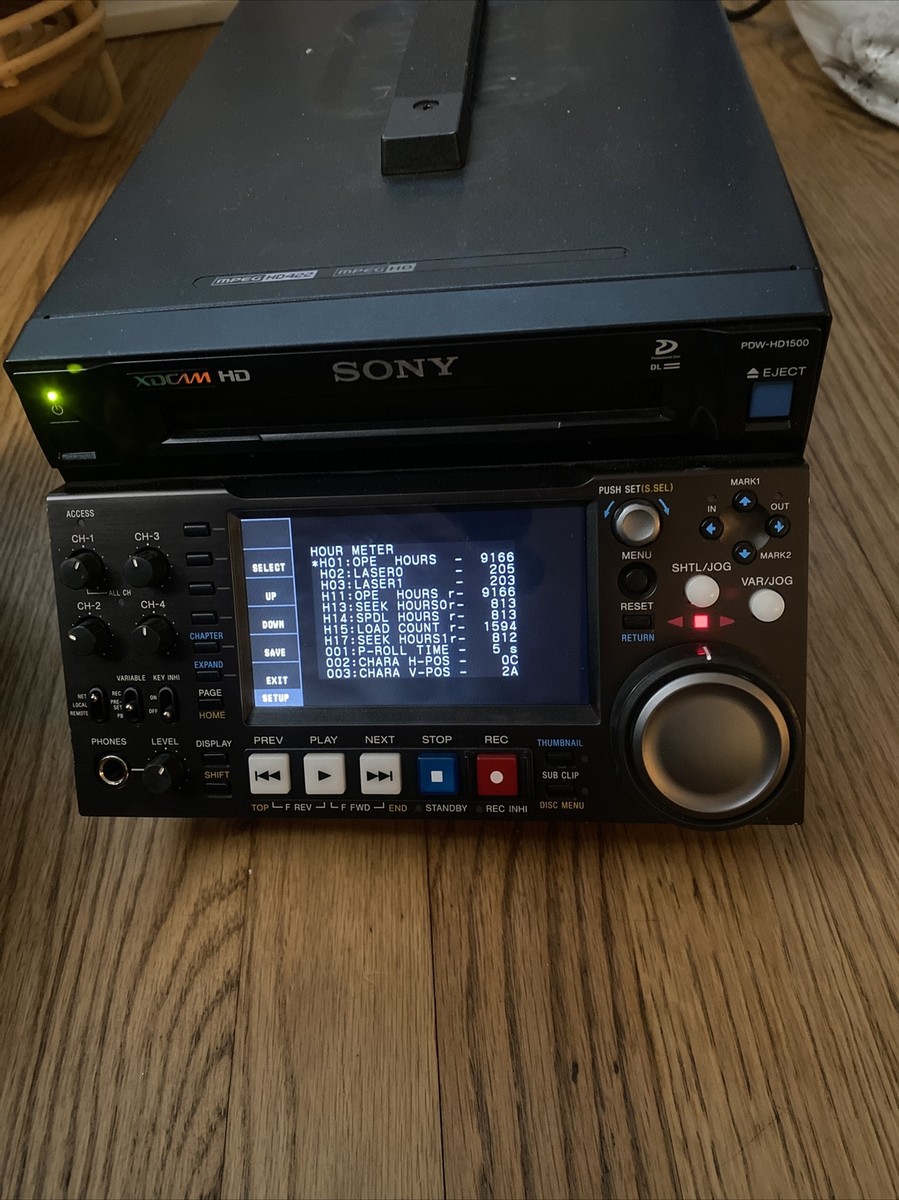 SONY　ソニー　XDCAM　HD422　PDW-HD1500 Sony PDW-HD1500 XDCAM HD422 Professional Disc Recorder Lower