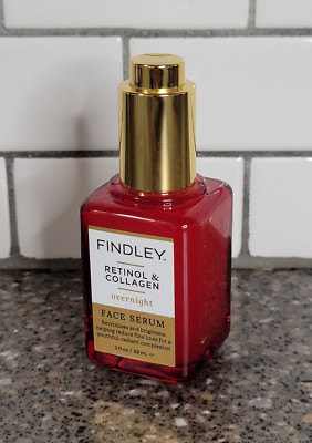 New! Findley Retinol & Collagen Revitalizing Overnight Face Serum-2 fl oz/59 mL