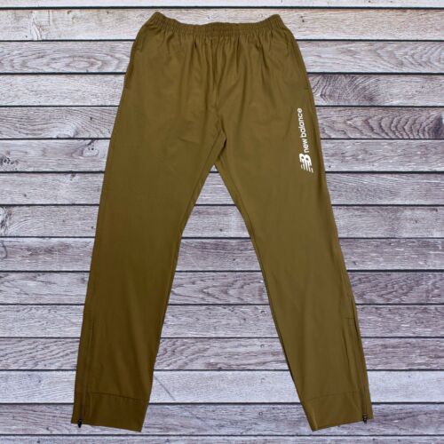 New Balance Mens Size Medium Logo All Motion Lightweight Joggers Tan Track Pants - Picture 6 of 21