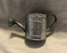Hosley Mini Galvanized Heart Watering Can