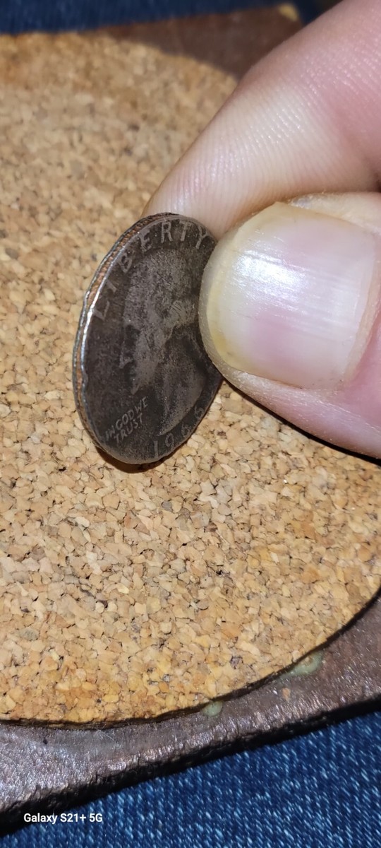 1966 Quarter with very unique rim error, no mint mark Look