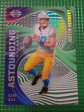 2020 Illusions Green Emerald Justin Herbert Astounding Rookie