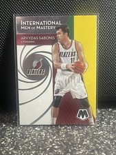 2019-20 Mosaic Arvydas Sabonis #8 Ineternation Men Of Mastery Free Shipping 