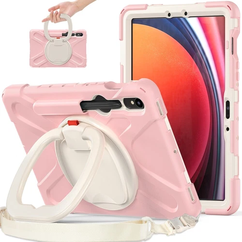 For Samsung Galaxy Tab S9 Ultra S9 Plus S8 Rotating Shockproof Carry Tablet Case - 第 82/89 張圖片